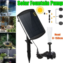 Solar Panel Powered Water Pump Garden Pool Pond Fish Aquarium Fountain Decor