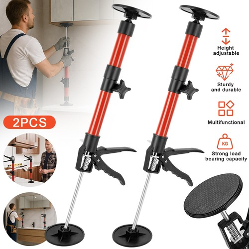 2x Adjustable Drywall Cabinet Support Pole Telescopic Hand Support System 50kg