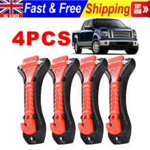4x Emergency Car Safety Escape Hammer SeatBelt Cut-ter Tool Window Glass Breaker