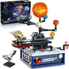 Solar System Building Toy with Light - Cosmic Research Rotation Construction Set