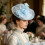 Postiche de mariage de bal pour dames avec des fleurs-Rose rouge 4