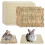 4 Pcs Rabbit Scratcher Mat, Rabbit Grass Mats for Rabbits Cage Accessories, 1