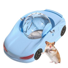 Leises Fitness-Rad, Spielzeugfahrzeug für kleine Haustiere, Hamster-Laufball, lustiger transparenter Ball, blau