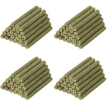 160 Stück natürliche, gemischte Grasstäbchen, Chinchilla-Kauspielzeug für Meerschweinchen, Kaninchen, Rennmäuse, Papag