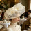 Postiche de mariage de bal pour dames avec des fleurs-Rose rouge 7