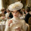 Postiche de mariage de bal pour dames avec des fleurs-Rose rouge 9