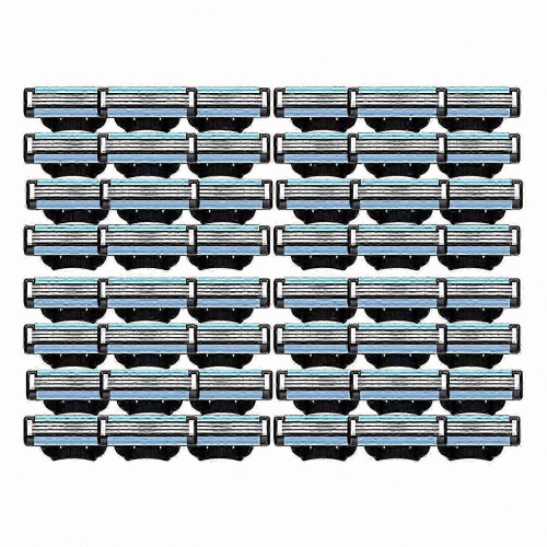 48PCS Mach 3 Replacement Blades for Men's Manual Razor