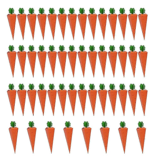 50PCS Carrot Party Charm Box Carrot Θέμα Πασχαλινό Κουτί γιορτής Κουτί σνακ Τέλειο