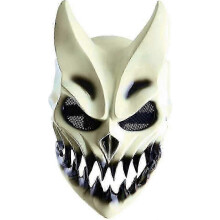 Dämonenmaske, Slaughter To Prevail Maske Oni-Maske Halloween-Requisite Partymaske Bewegliche Mundmaske Hallowee
