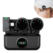 Wireless Lavalier Microphone 300M Range 18Ms Low Latency Dsp Noise Reduction Digital Battery Display Magnetic Clip
