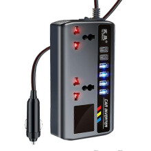 Inverter Gluaisteán Cliste 200w 12v / 24v go 220v le Solas Taispeána Digiteach Dual Usb Type-C Qc 3.0 Muirearú Tapa