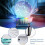 1 Pcs Abs Bluetooth Speaker 5.3 with Dazzle Shell 7 Color Ambient Light Type-C 1200mah 1