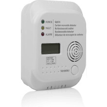 CO-gasdetector met geluids- en lichtalarm voor de veiligheid van uw huis, draagbaar koolmonoxidealarm, werkt op batter
