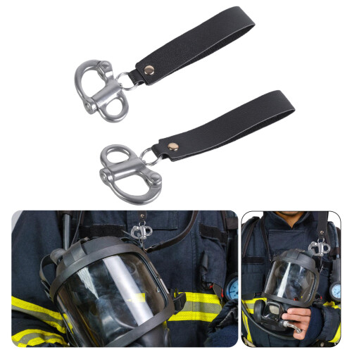 2Pcs SCBA Mask Quick Release Clip with Leather Handle Quick 1