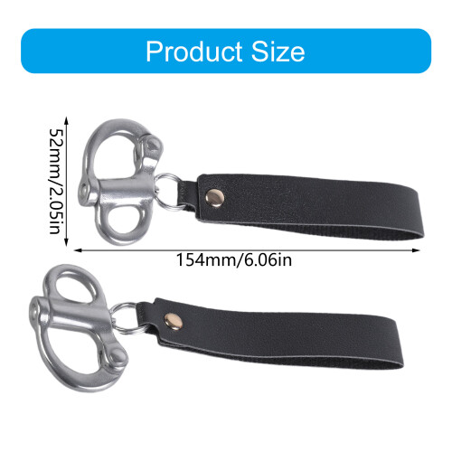 2Pcs SCBA Mask Quick Release Clip with Leather Handle Quick 2