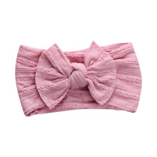 Baby Girls Headband Elastic Nylon Jacquard Bow 1 Piece