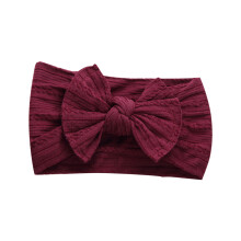 Baby Girls Headband Elastic Nylon Jacquard Bow 1 Piece