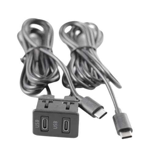 Auto Android Navigatie Machine Dubbele TYPE-C Ingang Naar USB Interface Paneel Verlengkabel Adapter Paneel 2