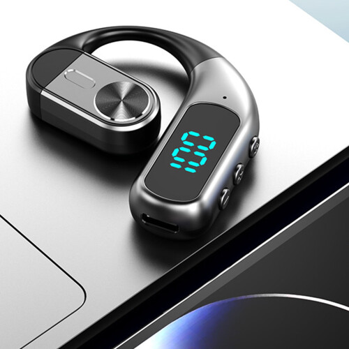 Bone Conduction Headset Single Ear Bluetooth Earhook with