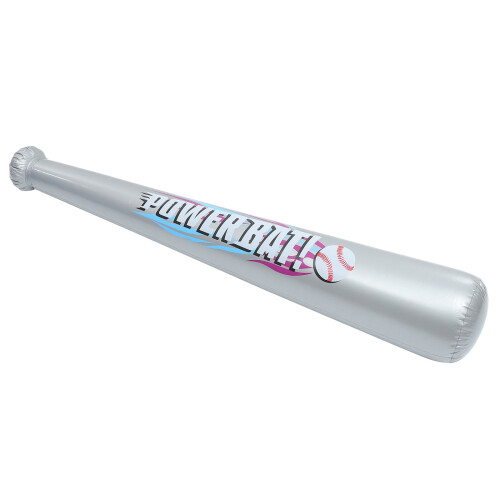 Inflatable Baseball Bat Grey PVC Decor 1 Piece