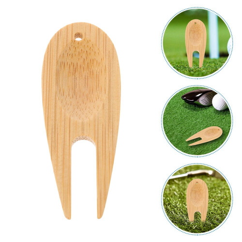 Golf Ball Marker Tool Bamboo 5 Pieces