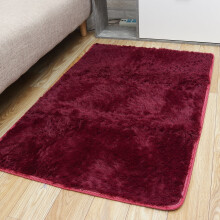 Blue Velvet Shaggy Area Rug Non-slip 48 x 32 inches