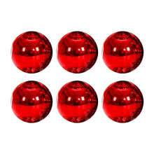 8cm 6Pcs Light Christmas Christmas Tree Decorative Pendant Window Roof Shopping Pendant Pendant,Red