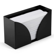 Musta akryylinen paperipyyhetannostelija, 1 pakkaus, moderni työtasojärjestäjä keittiöön ja kylpyhuoneeseen