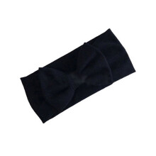 Black Stretch Bow Hairband for Girls and Babies