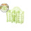 Plastic Utensil Holder Wall-Mounted Draining Basket Green 1