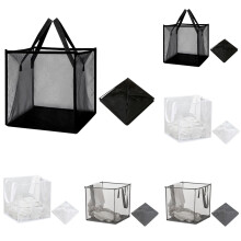 Collapsible Laundry Hamper 13 Inch Mesh Foldable Basket