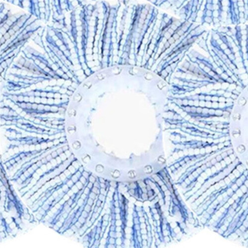 Universal Rotating Mop  Thickened and Encrypted Replacement  Mop  Replacement Mop   White 1