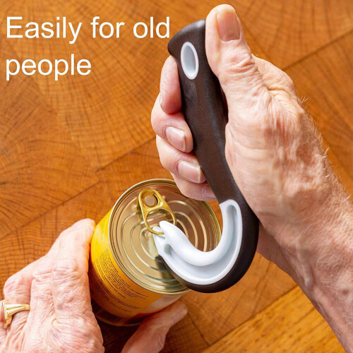 2Pcs Easy Open Ring Pull Can Opener Easy Grip Opener Ring-Pull Helper for Ring Pull Tab Cans Tins Bottles Kitchen Tools