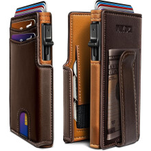 Men's Wallet with Money Clip and RFID Blocking 3.9" x 2.7"