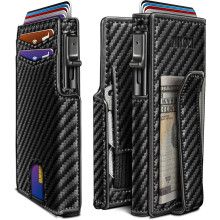 Men's Wallet with Money Clip and RFID Blocking 3.9" x 2.7"