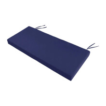 Bench Cushion Dark Blue Modern Rectangle Loveseat Pad for