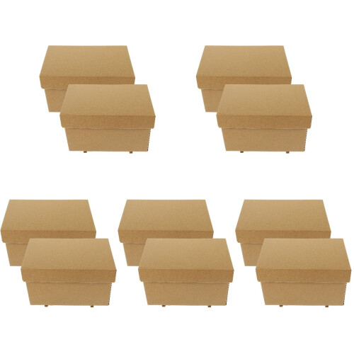 Paper Storage Box with Lid 10 pcs