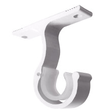 Curtain Drapery Hooks Heavy Duty Aluminum Alloy Fixing-White