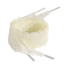 1 Pair Elegant Lace Shoelaces for Women and Girls-Beige Beige
