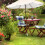 Outdoor Gathering Set (4-Piece) – Parasol Spike, Shell Wind Chime, Folding Table & Propagator 8