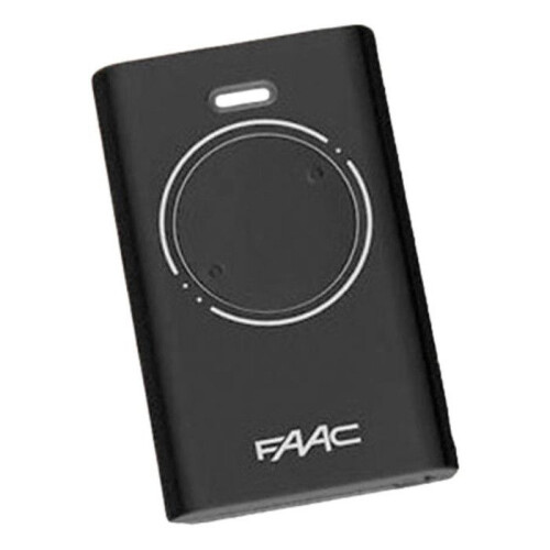 2-Button Black Remote Control with Self-Learning Programming, 868 MHz Long Range, Dual Channel for Gate and Garage Acces 1