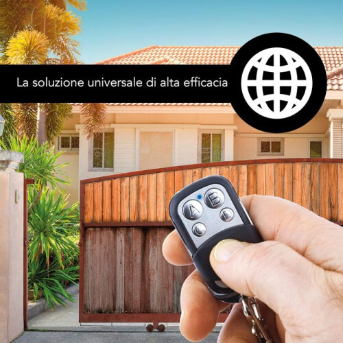 Universal Remote Control Set of 4, 433.92 MHz, Self-Programming, Modern Slim Design, Durable ABS Plastic 2