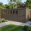 18x7 Pent Composite Shed Tanalised (Single Door, With Windows) 1