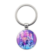 Cartoon Kpop Demon Hunters Keychain Girls Time Gem Fashion Metal Chains Women Charms Accessories Gift