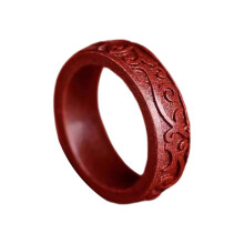 Feng Shui Cinnabars Rings for Men and Women Lucky Amulet for Wealth and Prosperity Enhancing Mood Stylish Outfits Multicolor
