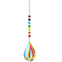 Zabezpečenie kvality, krištáľový dúhový hranol K9, multifunkčná dekorácia, krištáľový prívesok na lustre a vianočné stro