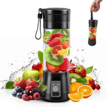 500 ml:n minikokoinen kannettava tehosekoitin digitaalisella näytöllä ja 16 terällä smoothieita ja muita herkullisia tuotteita var