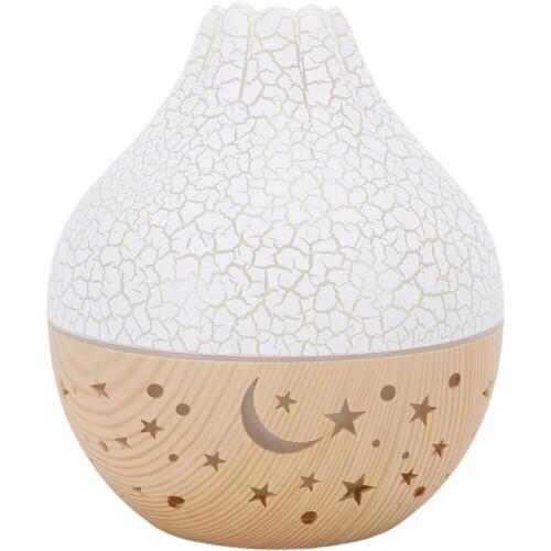 USB aromaterapi eterisk oljediffuser med timer, nattlys og automatisk avstengningsaromafukter