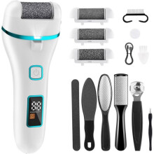 Rapeuse Pieds Electrique, Rappe Pédicure Dobíjacie, Ponceuse Pied Étanche Anti-callosités et Peaux Dures, Lime