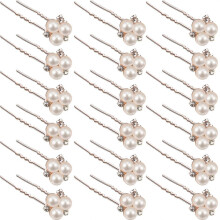 Bridal Hair Pins, Wedding Headpiece & Pearl Bobby Pins, Crystal Hair Pin For Bridal, Bridesmaids, Flower Girls, Elegant Wedding Jew